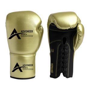 Gants de boxe à lacets de haute qualité sur mesure Kick Boxing Muay thai MMA propres gants de boxe professionnels d'entraînement de gymnastique - Product Image 1