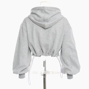 เสื้อมีฮู้ดแบบสวมหัวผ้าฟลีซกันหนาวของผู้หญิงแฟชั่นแบบกำหนดเองระบายอากาศได้ดีมีขนาดพิเศษเป็นมิตรต่อสิ่งแวดล้อม - Product Image 3