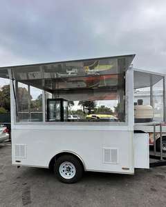 Livraison gratuite Remorque à pizza mobile au bois de 10 pieds Entièrement équipée Cuisine de pizzeria en plein air pour la vente de nourriture de rue et les entreprises de traiteur - Product Image 1