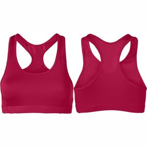 Vente en gros de soutien-gorge de sport à la mode pour femmes soutien-gorge de sport sans couture simple respirant en nylon et spandex extensible et respirant pour femmes - Product Image 4