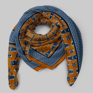 Bandana Bufandas Personalizar Logo Impreso Producto de alta calidad 100% Pañuelo de seda Bufanda cuadrada Sombreros de algodón Elegante Otro - Product Image 4