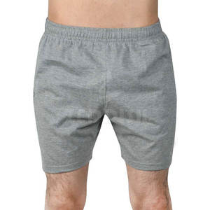 กางเกงกีฬาขาสั้นสำหรับผู้ชายกางเกงวิ่งจ็อกกิ้งทำจากโพลีเอสเตอร์ผ้าสแปนเด็กซ์คุณภาพสูงลายพื้น - Product Image 1