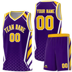 Maillot de basket-ball de qualité supérieure Ensembles de basket-ball imprimés par sublimation en gros Uniformes de basket-ball personnalisés OEM pour hommes - Product Image 1