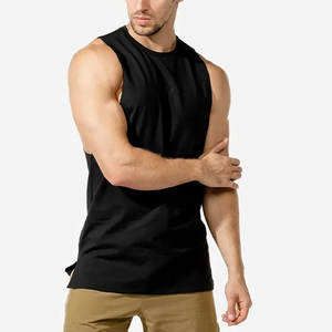 Servicio OEM Camiseta de gimnasio de alta calidad 100% algodón con logotipo personalizado y diseño para gimnasio y entrenamiento sin mangas y transpirable para hombres - Product Image 5