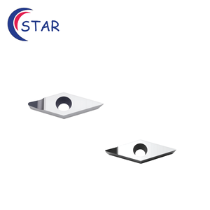 Pcd Vbgt Inzetstukken Voor <span class=keywords><strong>Cnc</strong></span> Draaibank Gereedschap Polykristallijne Diamant Draaien Snijder Voor Aluminium Koper Non-Ferro Metalen - Product Image 1