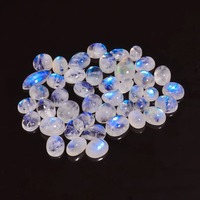 Opale naturelle de qualité AA, cabochon, pierre précieuse blanche, irisée, taille brillant ronde, 4-8 carats, en vrac, prix de gros