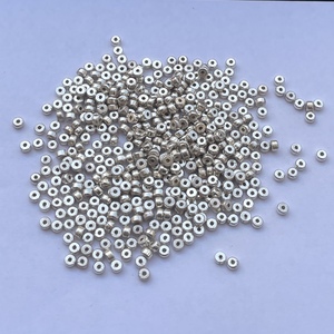 3mm 5mm 925 Sterling Silver Flat Wheel Disc Beads Findings Accessories Beads Bead Pure Jewelry Making Jewelry Solid Fine Real - Product Image 3