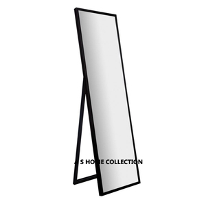 Miroir mural grand style pour la maison Restaurants hôtels cadre en métal vintage royal design couleur dorée miroir de sol - Product Image 3