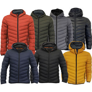 2026 Puffer Jacket OEM Custom Manufacturer Front Logo Design Winter Stand Collar Zipper Closure Unisex Thick Polyester/Cotton - Product Image 4