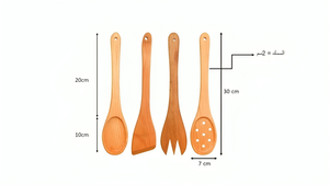 Juego de Utensilios de Cocina de Madera Reutilizables para Restaurante de Lujo, Venta al por Mayor - Product Image 3