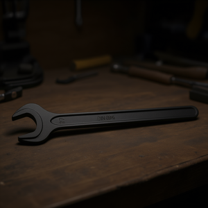 Clé à molette noire de 100 mm, clé de 9 mm, outils d'atelier blancs - Product Image 3