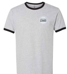 Camiseta Ringer de algodón peinado 65/35 Ringer Unisex Camisetas con logotipo personalizado - Product Image 6