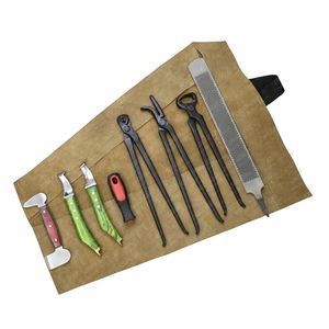 Professional 7pcs Hoof Care Veterinary Farrier <b>Tools</b> Kit Sharp hoof & loop trimming knife set horseshoe nails <b>tool</b> nippers - Product Image 6