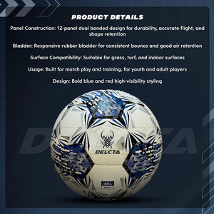 Venta Directa de Fábrica, Balón de Fútbol Híbrido de Cuero, Servicio OEM, Balón de Fútbol Híbrido - Product Image 3