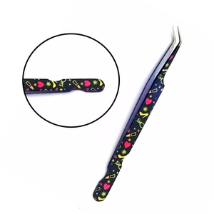 Pinces à cils professionnelles en acier inoxydable, anti-magnétiques, poignée confortable, longueur 10 mm, logo personnalisé, approvisionnement direct du Pakistan - Product Image 6