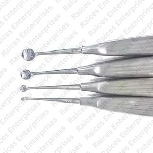 Cureta de hueso Spratt Brun, acero alemán certificado CE de grado médico reutilizable para fusión espinal y cirugía ortopédica - Product Image 4