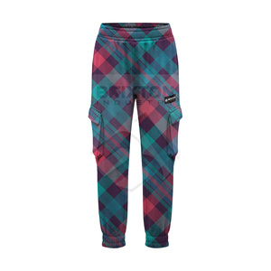 Pantalones Cargo Casuales para Hombre OEM, Personalizados con Estampado Urbano, Multibolsillos, Cintura Alta, Alta Calidad, Elásticos, con Gráficos en Toda la Superficie, Lavado Claro - Product Image 1