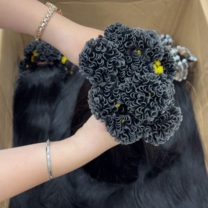 Pointe de kératine slave russe couleurs noires et teintes naturelles extensions de cheveux Remy droites cheveux humains de couleur variable - Product Image 1