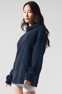 Sweat-shirt à capuche oversize pour femme, doux et confortable, décontracté, en velours, manches longues, coupe ample, streetwear - Product Image 4