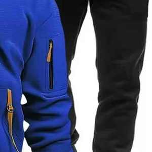 Survêtements en molleton de coton premium pour hommes, poids lourd, personnalisés, vêtements de sport, ensemble pantalon deux pièces pour hommes - Product Image 6