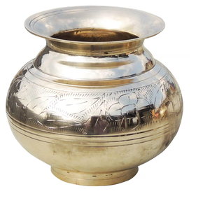 Eco-friendly Utensil Item Home Hotel Office Religious Ceremony Brass Kalash Hindu Pooja Items Wholesale Direct Factory Price - Product Image 3