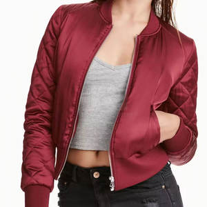 Chaqueta Bomber para Mujer, Logotipo Personalizado Bordado, Nailon, Estilo Urbano, Ligera, Transpirable, Resistente al Viento, Chaqueta Informal de Moda - Product Image 5