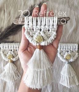 Fabrication indienne d'ornements de noël en macramé, fournisseur en vrac et fabrication par réfractex inde fabriqué en inde pour la meilleure qualité - Product Image 6