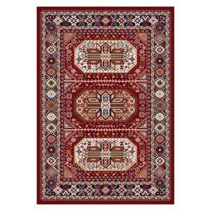 <b>RUGS</b> DEPOT LXDP-0991 Wholesale Red Burgundy Modern Vintage Digital Printed Machine Washable Chenille Area <b>Rug</b> <b>Non</b> <b>Slip</b> - Product Image 1