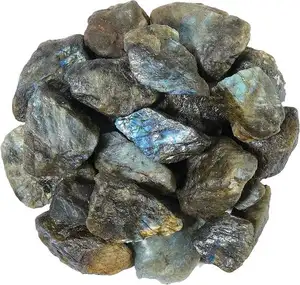 Commercio all'ingrosso di piccole e grandi dimensioni appariscente Labradorite pietra grezza cristallo di guarigione Labradorite naturale grezza pietra preziosa minerali Rock