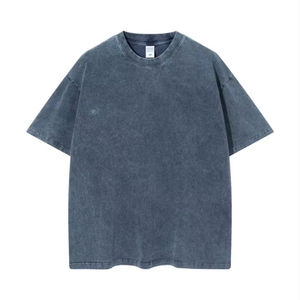 Nouveau style de mode en gros vêtements de haute qualité en gros personnalisé de haute qualité décontracté Streetwear délavé à l'acide t-shirt pour hommes - Product Image 1