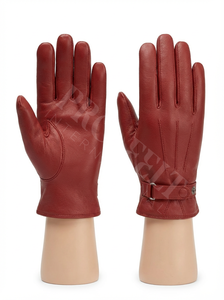 Guantes de Piel de Cordero de Invierno con Textura Personalizada, Cierre de Hebilla Seguro y Forma Flexible para los Dedos, Cálidos para Uso Diario en Climas Fríos - Product Image 5