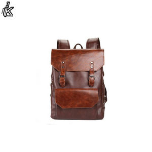 Sac à dos en cuir PU souple et imperméable pour homme, sac à dos d'école quotidien pour ordinateur portable de haute qualité, prêt à être expédié - Product Image 2