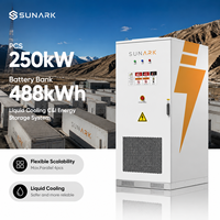 Sunark CubeArk 250kW 488kWh BESS Berpendingin Cair 8000 Siklus LiFePO4 Kabinet Luar Ruangan untuk Pemadatan Daya Puncak Pabrik dan Dukungan Jaringan Listrik