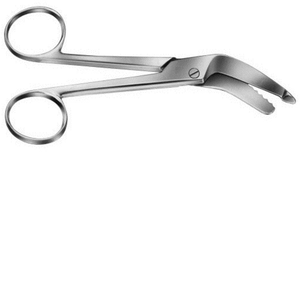PlaBest Quality BRUNS Plaster Shears Curved 1 Blade Probe <b>Pointed</b> 235 mm Surgical Stainless Steel Medical Scissor Wholesale - Product Image 4