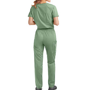 Conjunto de Uniforme Médico de Algodón Tejido de Alta Calidad para Mujer, Manga Corta, Cómodo, Elegante, para Hospital, con Servicio OEM - Product Image 6