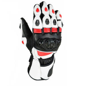 Gants de course en cuir pour vêtements de course de moto robustes/gants de course en cuir véritable entièrement 100% - Product Image 1