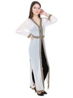 Oferta Especial: Vestido Abaya de Lujo con Bordado a Mano, Cintura Elástica de Satén, 100% Seda, Transpirable, con Estampado Floral para las Cuatro Estaciones, Tipo Poncho para Mujer