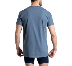 Meilleure qualité T-shirt décontracté 100% coton à col rond pour hommes à séchage rapide et respirant coupe surdimensionnée avec manches courtes solide - Product Image 4