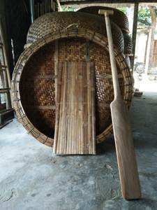 Bote redondo de bambú/coráculo de bambú para remo, bote de bambú para pesca de viaje con paletas de proveedor de Vietnam - Product Image 3