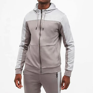 Vêtements de sport en polaire respirante pour hommes au meilleur prix, survêtement de jogging à capuche de haute qualité personnalisé, survêtement à motif solide - Product Image 3