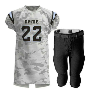 Customizable 100% Polyester American <b>Football</b> Uniforms Breathable Plus <b>Size</b> Sets Short Sleeves Fully Sublimation Printed Front - Product Image 1