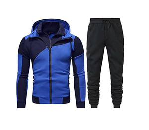 Sweat à capuche zippé pour homme, coupe classique, automne, survêtement de sport, streetwear, bas de survêtement personnalisés, écologiques et actifs - Product Image 3