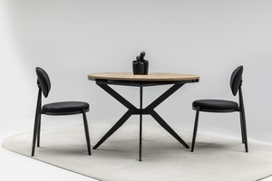 Ensemble de salle à manger convertible en acier inoxydable de style européen avec un design moderne pour la maison, l'appartement, l'hôtel, la villa - Product Image 2