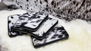 ใหม่กระเป๋าสตางค์หนังแฮนด์เมดแท้แบบใหม่สำหรับผู้หญิงกระเป๋าสตางค์แบบบางกระเป๋าสตางค์หนังสแนปหนังขนสัตว์กระเป๋าสตางค์หนังวัวแท้ - Product Image 3