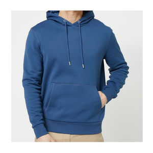Pull-over surdimensionné pour hommes, poids lourd, sweat à capuche de sport en polaire rouge unie, conception coupe-vent, logos personnalisables, hiver, vente en gros - Product Image 1