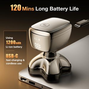 Afeitadora Corporal Magnética 6 en 1 Mejorada IPX6 para Uso en Seco/Húmedo, Lavable, para Hombres Calvos - Product Image 3