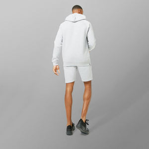 Pantalones cortos con capucha de manga corta personalizados para hombre, conjunto de sudaderas con capucha y pantalones cortos de algodón orgánico 100% de alta calidad, chándales para hombre - Product Image 2