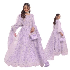 Motis Fashion Vol ZARLISH Organza Collection Vestidos paquistaníes de 3 piezas para festivales y bodas Ropa india y pakistaní - Product Image 1