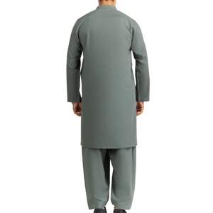 Sage Green <b>Men</b> Shalwar Kameez Traditional Pakistani Suit Designer <b>Kurta</b> Pajama For <b>Men</b> High Quality Fabric Ethnic Wear - Product Image 2