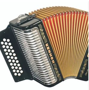 Accordéon diatonique industriel Hohner 3500 FB Corona II prêt à être expédié (RTS), 31 boutons, blanc, avec sac et sangles, garantie OEM de 3 ans - Product Image 2